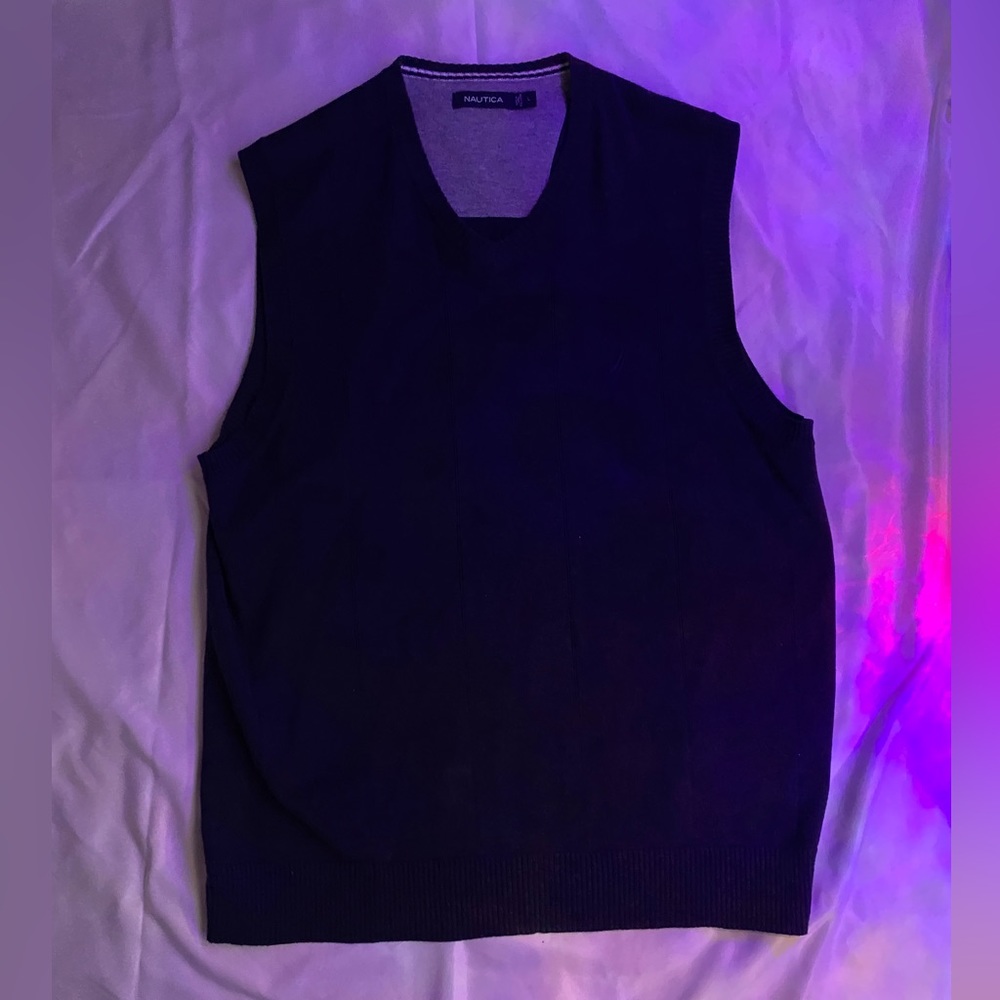 Nautica blue and grey sweater vest perfect condition